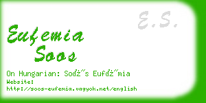 eufemia soos business card
